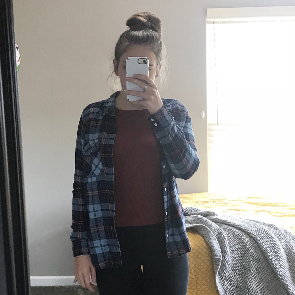 blue flannel